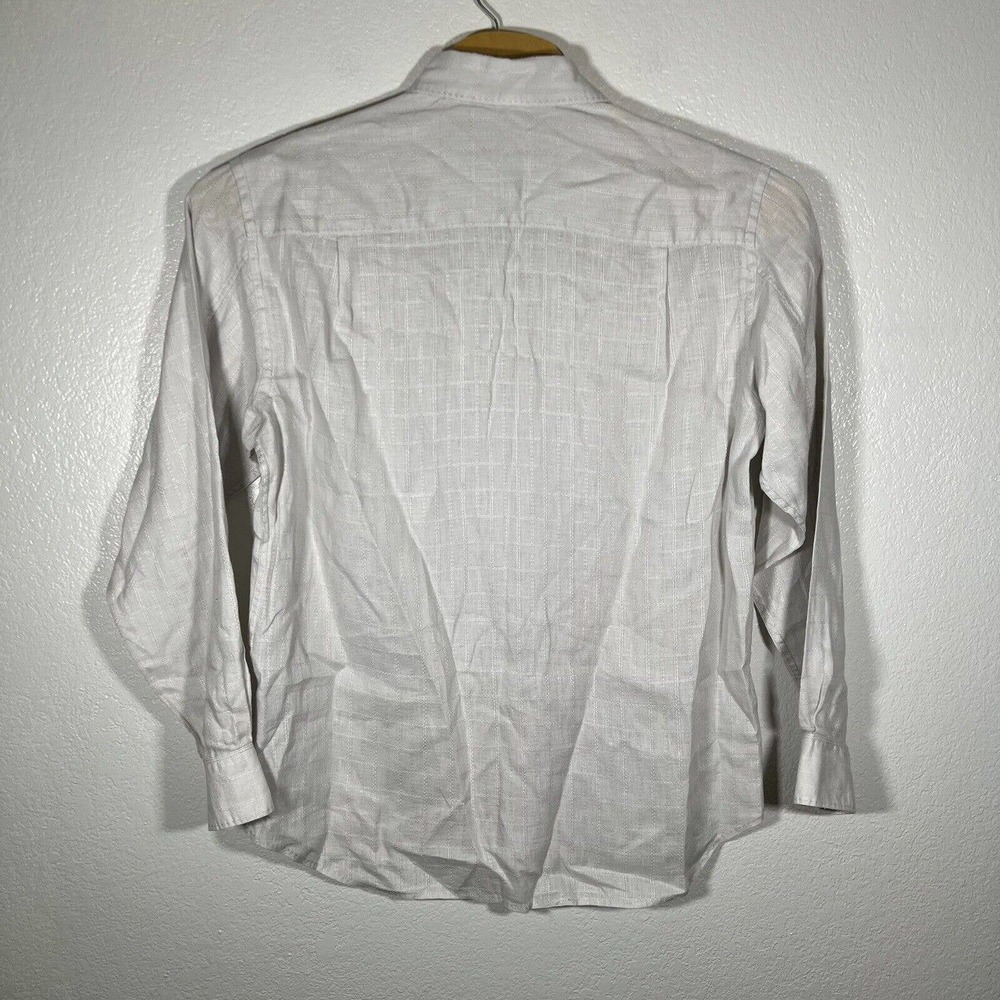 Tommy Bahama Shirt Men's Med Button Up Long Sleeve 100% Linen Gray Casual - Picture 3 of 6